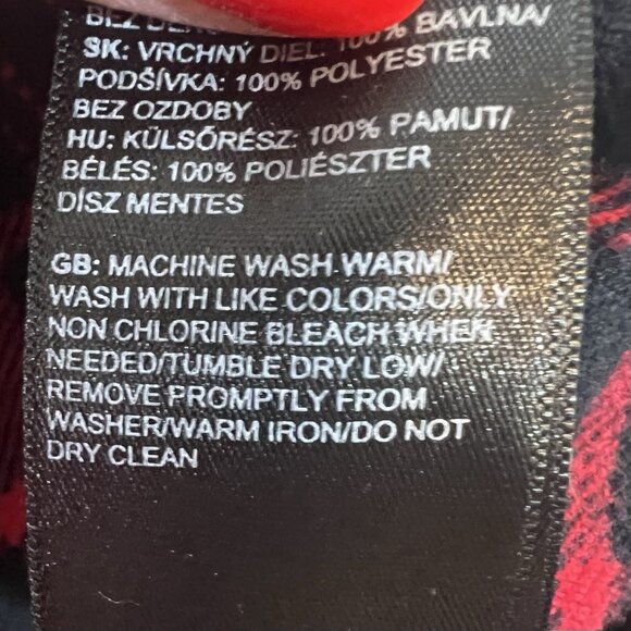 The North Face Men’s Red Plaid Flannel Shirt Size Large Buttons 100% Cotton - Picture 14 of 15